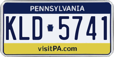 PA license plate KLD5741