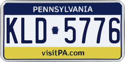 PA license plate KLD5776
