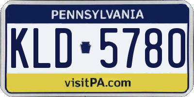 PA license plate KLD5780