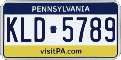 PA license plate KLD5789