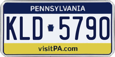 PA license plate KLD5790