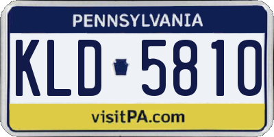 PA license plate KLD5810
