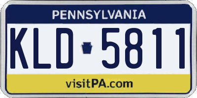 PA license plate KLD5811