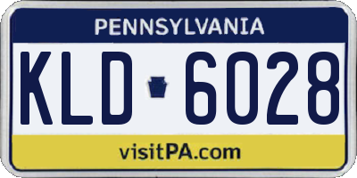 PA license plate KLD6028