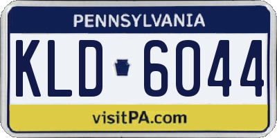 PA license plate KLD6044