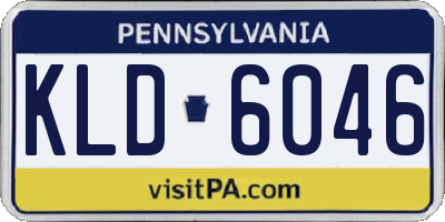 PA license plate KLD6046