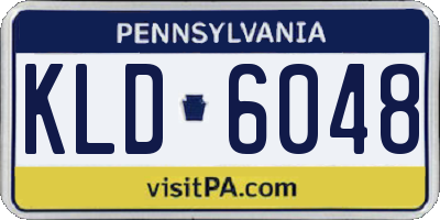 PA license plate KLD6048