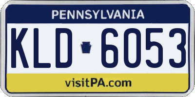 PA license plate KLD6053