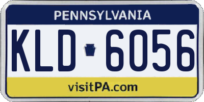 PA license plate KLD6056