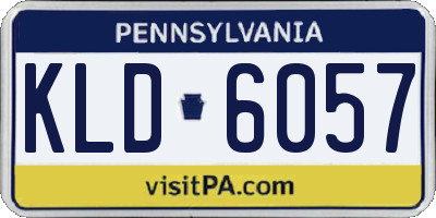 PA license plate KLD6057
