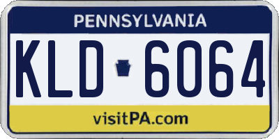 PA license plate KLD6064