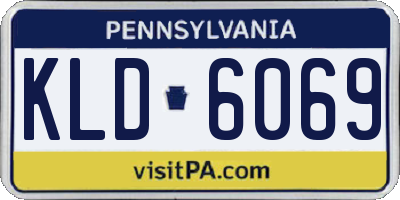 PA license plate KLD6069