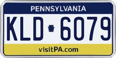 PA license plate KLD6079
