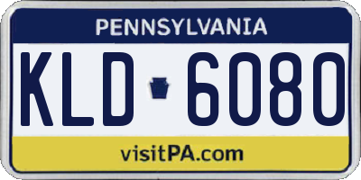 PA license plate KLD6080