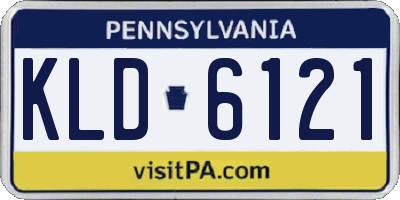PA license plate KLD6121