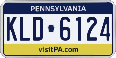 PA license plate KLD6124
