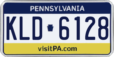 PA license plate KLD6128