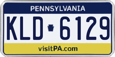 PA license plate KLD6129