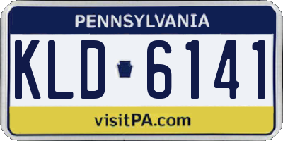 PA license plate KLD6141