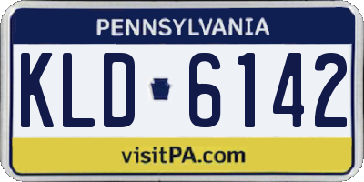 PA license plate KLD6142