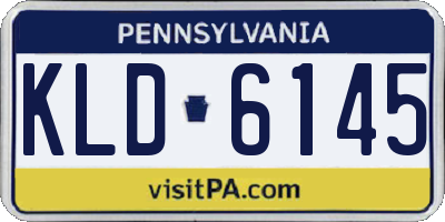 PA license plate KLD6145