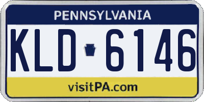 PA license plate KLD6146