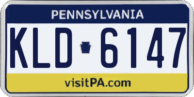 PA license plate KLD6147