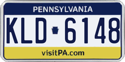 PA license plate KLD6148