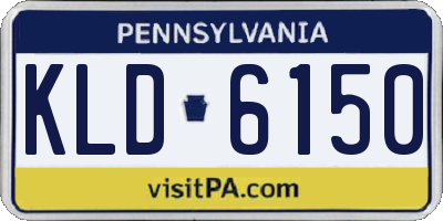 PA license plate KLD6150