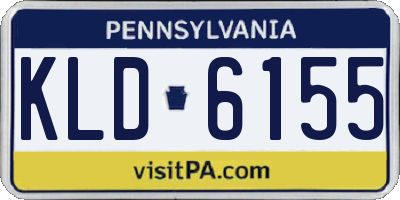 PA license plate KLD6155