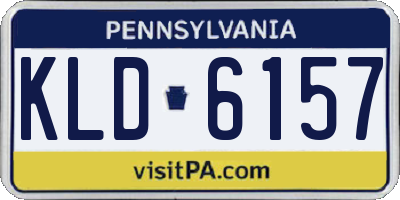 PA license plate KLD6157