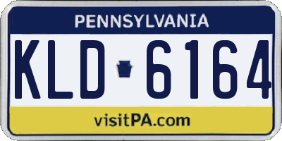 PA license plate KLD6164