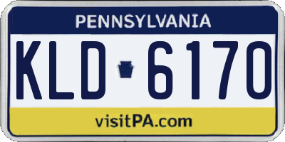 PA license plate KLD6170
