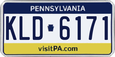 PA license plate KLD6171