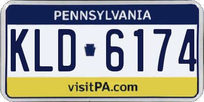 PA license plate KLD6174