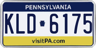 PA license plate KLD6175