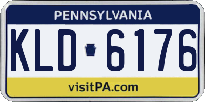 PA license plate KLD6176