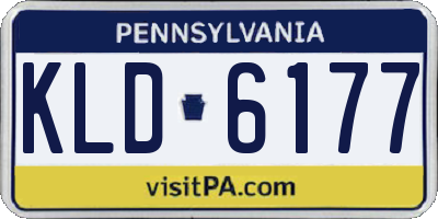 PA license plate KLD6177