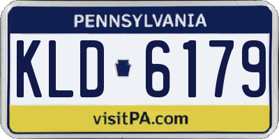 PA license plate KLD6179