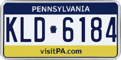 PA license plate KLD6184