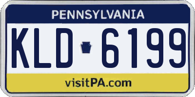 PA license plate KLD6199