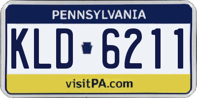 PA license plate KLD6211
