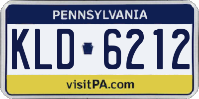 PA license plate KLD6212