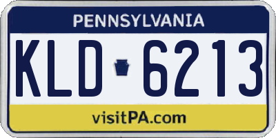 PA license plate KLD6213