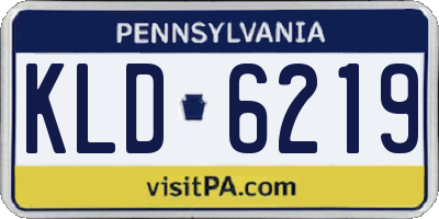 PA license plate KLD6219