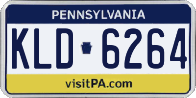 PA license plate KLD6264