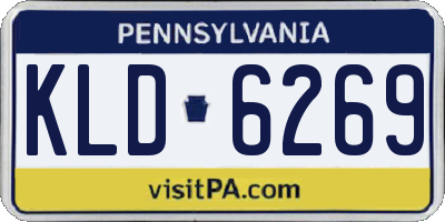 PA license plate KLD6269