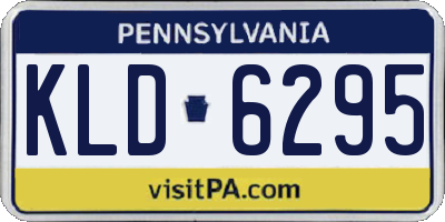 PA license plate KLD6295