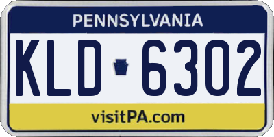 PA license plate KLD6302