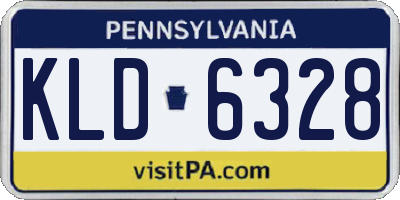 PA license plate KLD6328